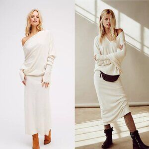 Free People Nicholas K Reversible Long Sweater Maxi Dress in Fede Medium